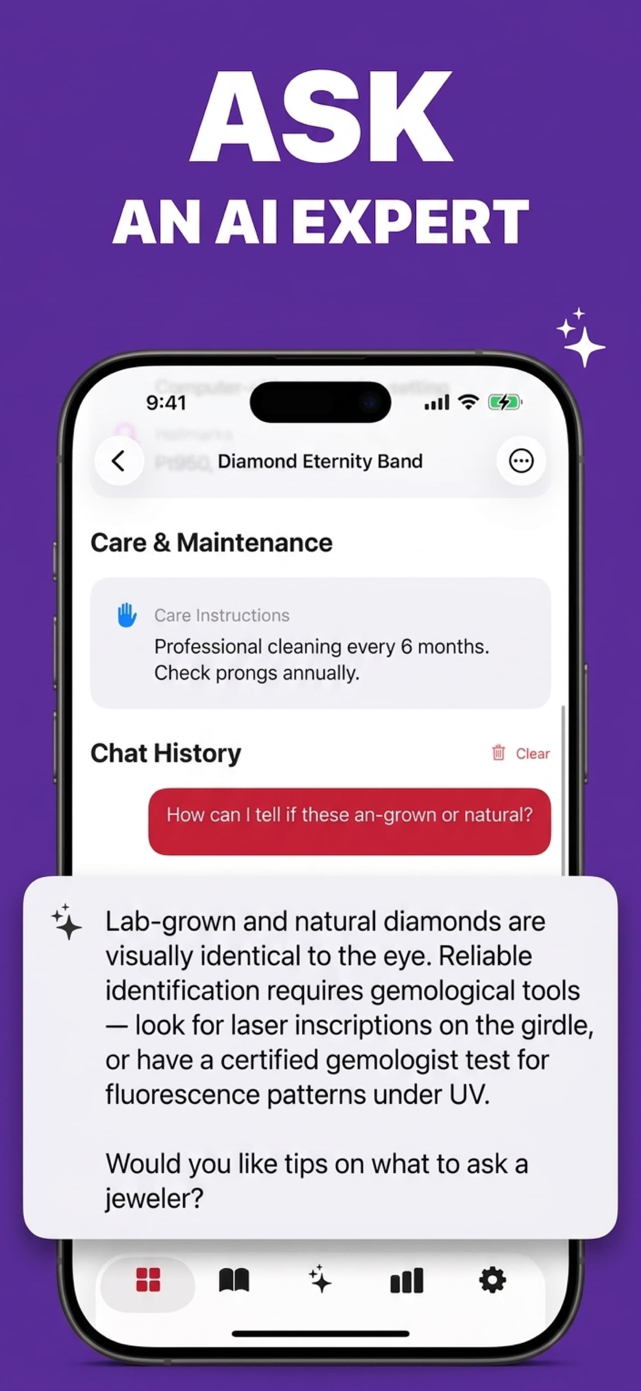 Follow up: Ask item-specific questions